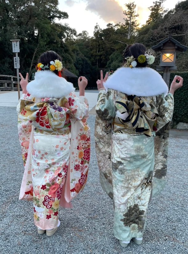 ヘアセットの着物姿のお客様