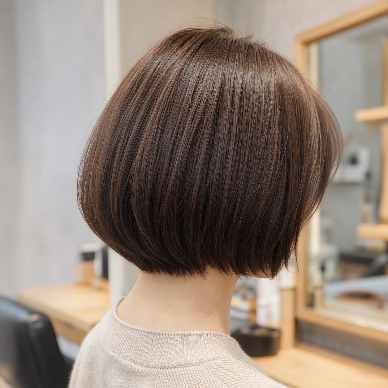 ナチュラルなボブスタイルの投稿サンプル